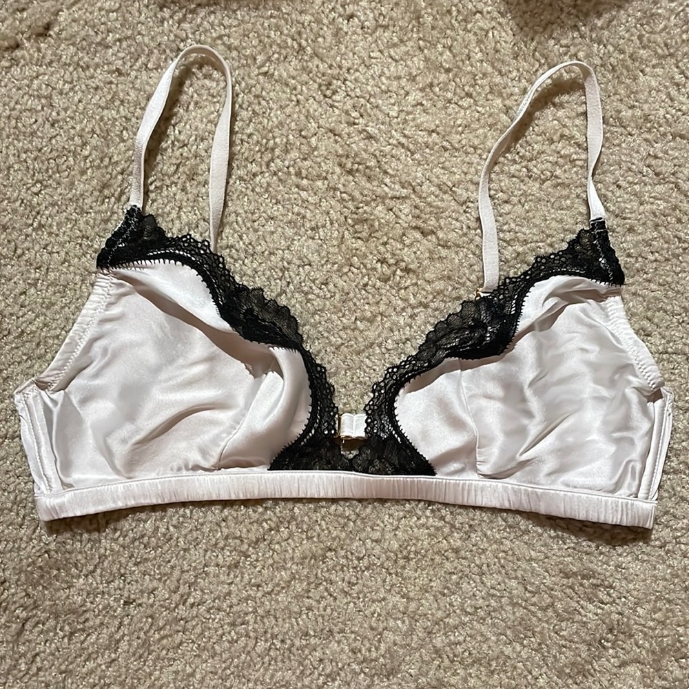 Victoria’s Secret white silk bralette